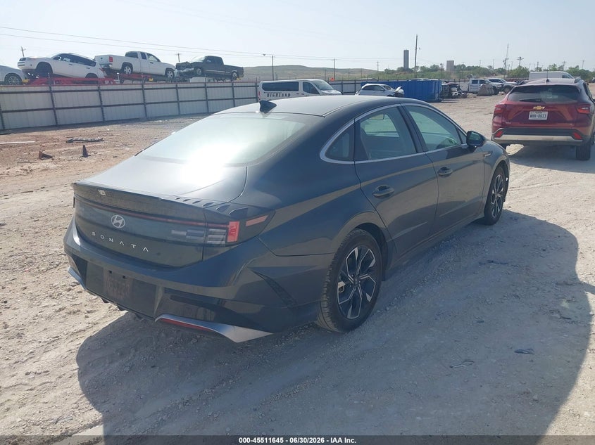 2025 Hyundai Sonata VIN KMHL64JA0SA471598 IAAI salvage auction — FRONT END, Enterprise Vehicles Clear Only (Louisiana), sold $16,300 on 2026-07-07 (photo 4)