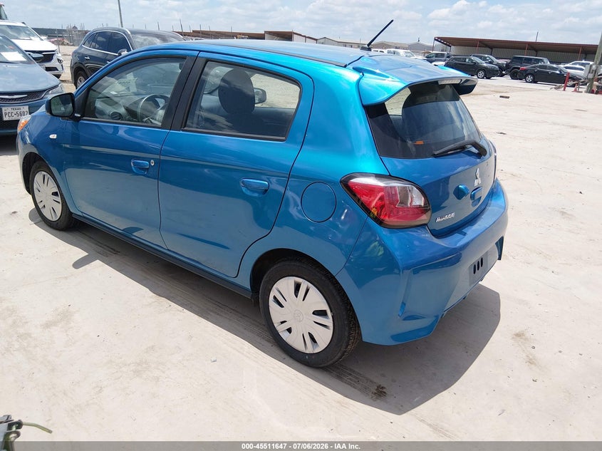 2024 Mitsubishi Mirage VIN ML32AUHJ0RH009082 IAAI salvage auction — REAR END, Salvage Title, sold $5,700 on 2026-07-09 (photo 3)