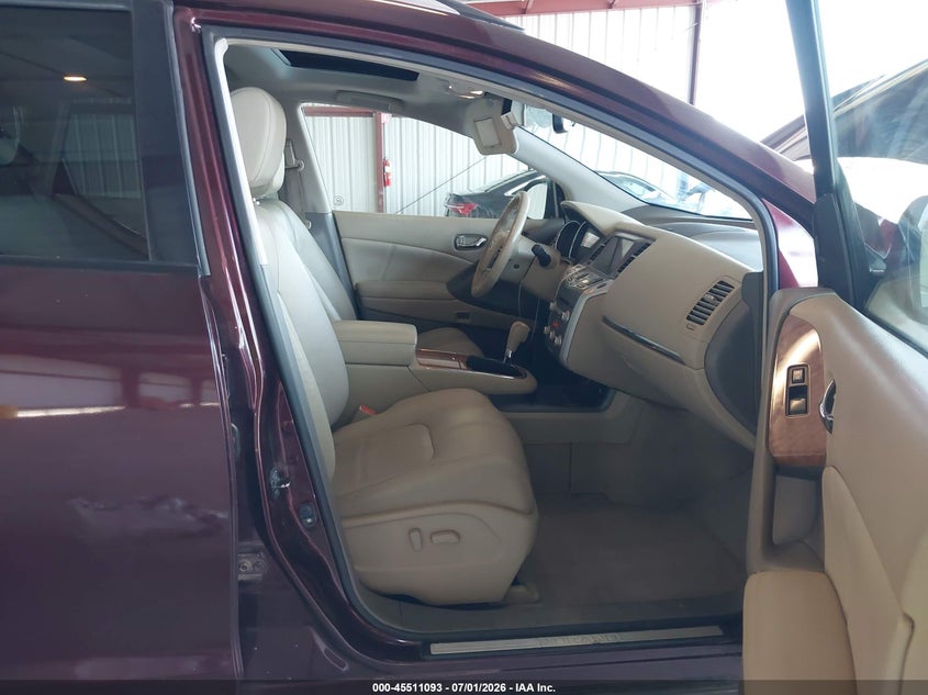 2014 Nissan Murano VIN JN8AZ1MW2EW503925 IAAI salvage auction — NORMAL WEAR, Duplicate Paperwork (California), sold $1,300 on 2026-07-14 (photo 5)