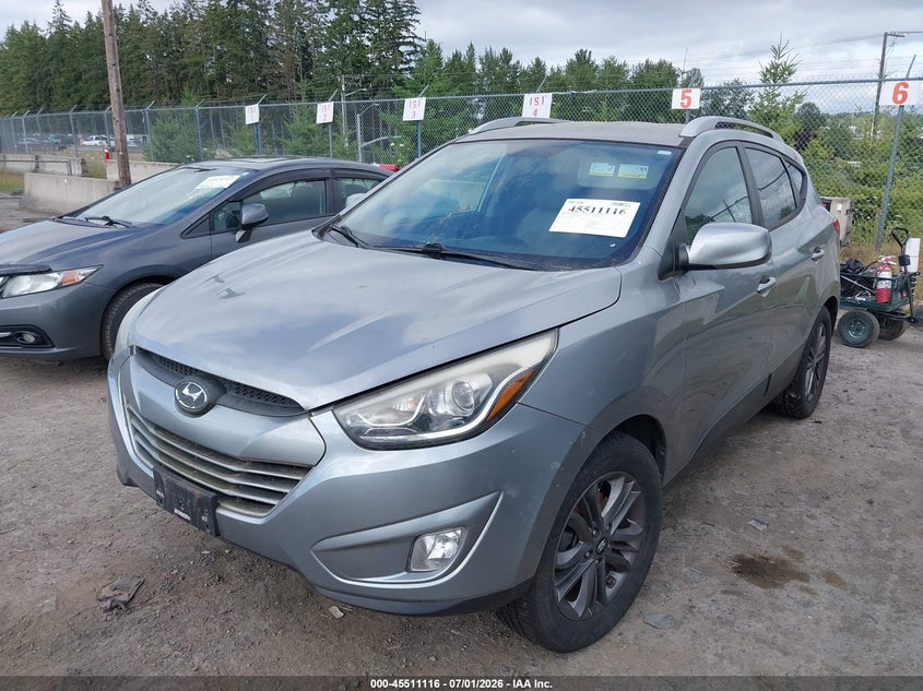 2015 Hyundai Tucson VIN KM8JUCAG9FU107213 IAAI salvage auction — NORMAL WEAR, Clear (Washington), sold $675 on 2026-07-29 (photo 2)