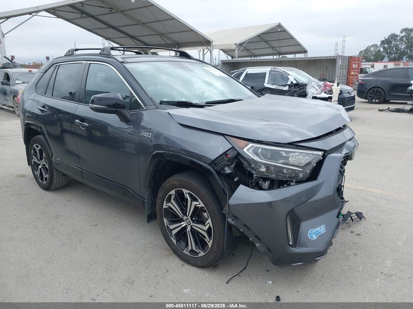 2021 Toyota Rav 4 VIN JTMFB3FV5MD017867 IAAI salvage auction — FRONT END, Salvage Title, sold $12,100 on 2026-07-22 (photo 1)