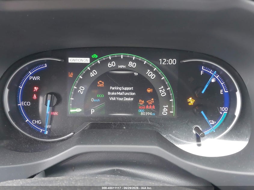 2021 Toyota Rav 4 VIN JTMFB3FV5MD017867 IAAI salvage auction — FRONT END, Salvage Title, sold $12,100 on 2026-07-22 (photo 7)