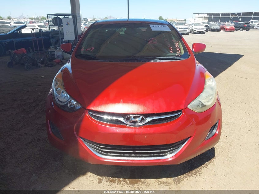 2013 Hyundai Elantra VIN KMHDH4AE6DU726029 IAAI salvage auction — NORMAL WEAR, Restored (Arizona), sold $200 on 2026-07-28 (photo 6)
