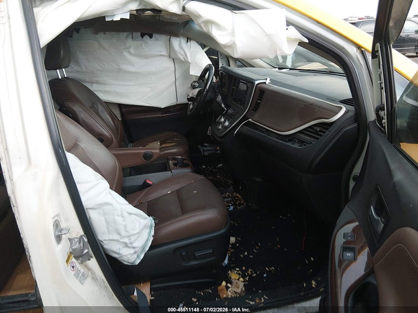 2016 Toyota Sienna VIN 5TDYK3DC1GS763400 IAAI salvage auction — FRONT END, Salvage (Tennessee), sold $900 on 2026-07-18 (photo 5)
