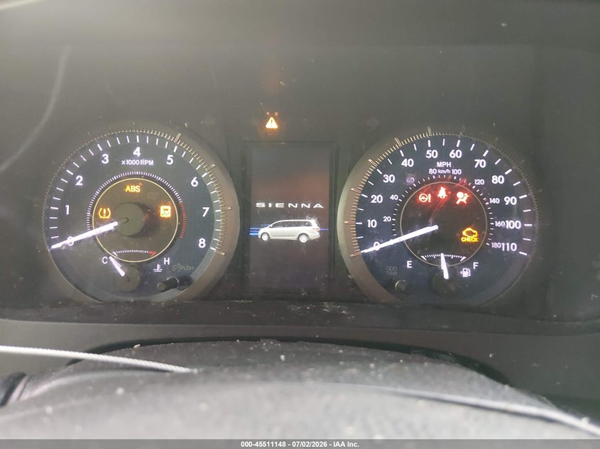 2016 Toyota Sienna VIN 5TDYK3DC1GS763400 IAAI salvage auction — FRONT END, Salvage (Tennessee), sold $900 on 2026-07-18 (photo 7)