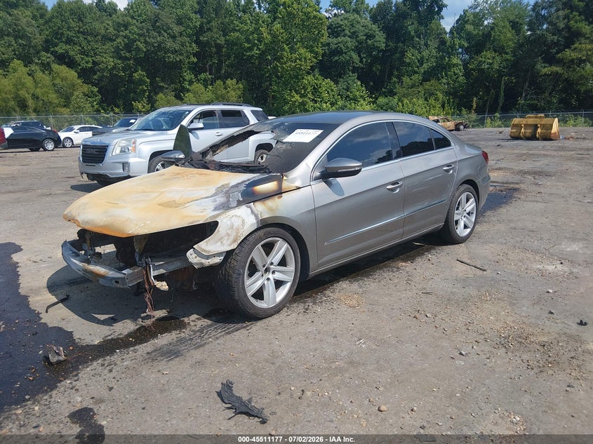 2015 Volkswagen Passat cc VIN WVWBN7AN2FE824722 IAAI salvage auction — ENGINE BURN, Salvage Title, sold $225 on 2026-08-12 (photo 2)