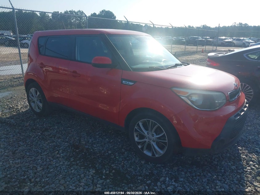 2015 Kia Soul VIN KNDJP3A58F7779286 IAAI salvage auction — NORMAL WEAR, Clear (Georgia), sold $725 on 2026-07-17 (photo 1)