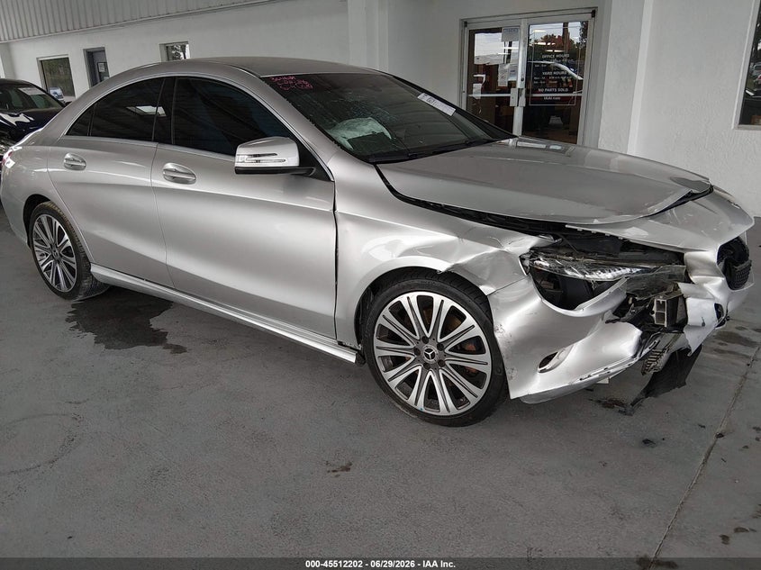 2018 Mercedes-benz Cla-klasse VIN WDDSJ4EB4JN604460 IAAI salvage auction — FRONT END, Salvage Title, sold $1,850 on 2026-08-19 (photo 1)