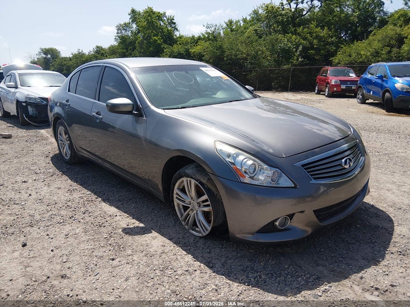 2011 Infiniti G37 VIN JN1CV6AR9BM403097 IAAI salvage auction — LEFT SIDE, Salvage (Ohio), sold $500 on 2026-07-21 (photo 1)