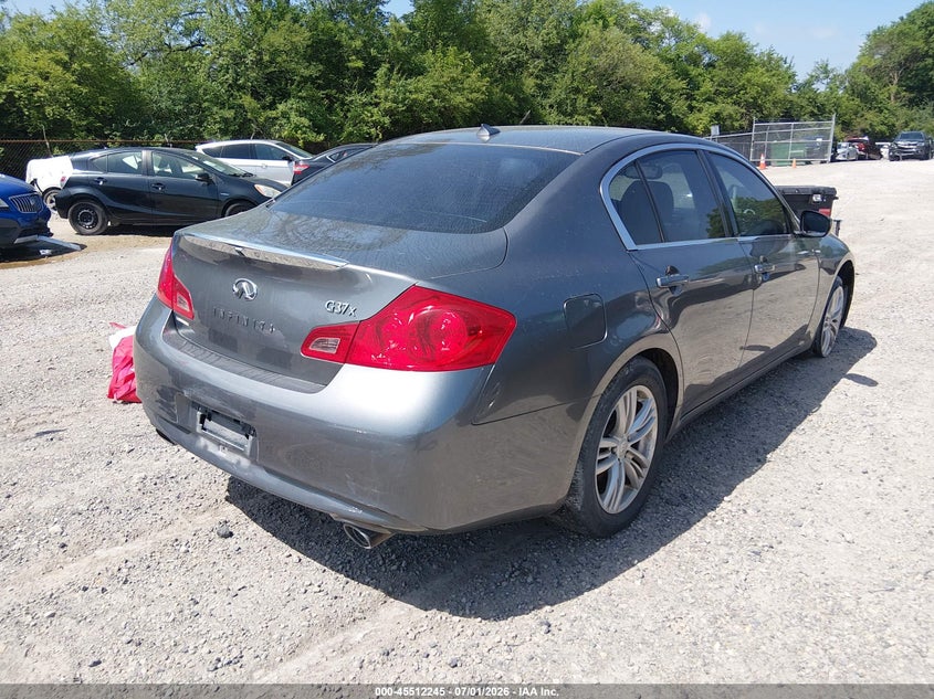 2011 Infiniti G37 VIN JN1CV6AR9BM403097 IAAI salvage auction — LEFT SIDE, Salvage (Ohio), sold $500 on 2026-07-21 (photo 4)
