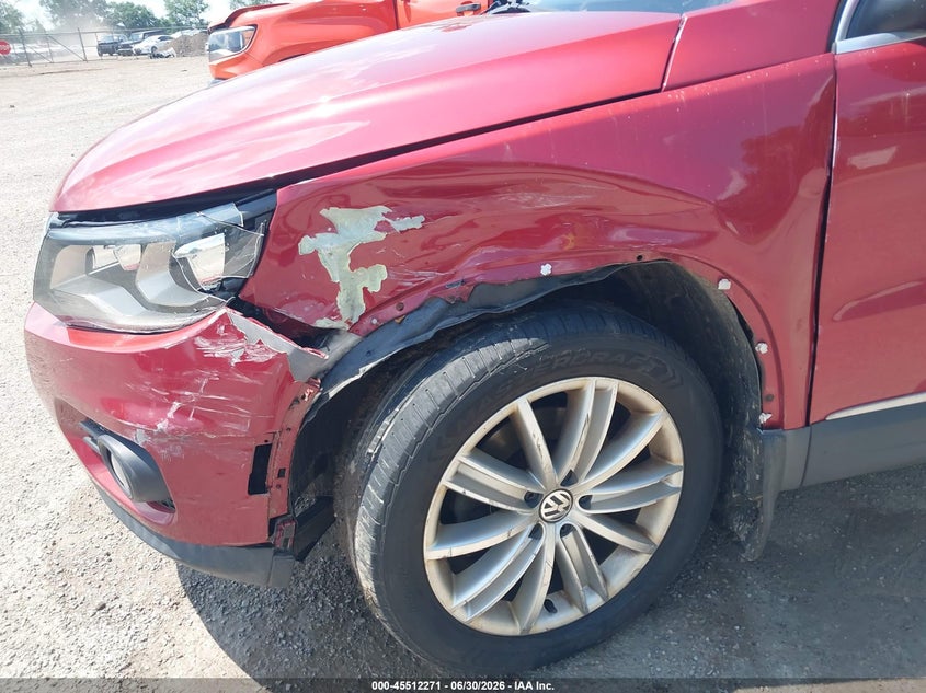 2016 Volkswagen Tiguan VIN WVGBV7AX4GW047808 IAAI salvage auction — FRONT END, Salvage Title, sold $2,200 on 2026-07-31 (photo 6)