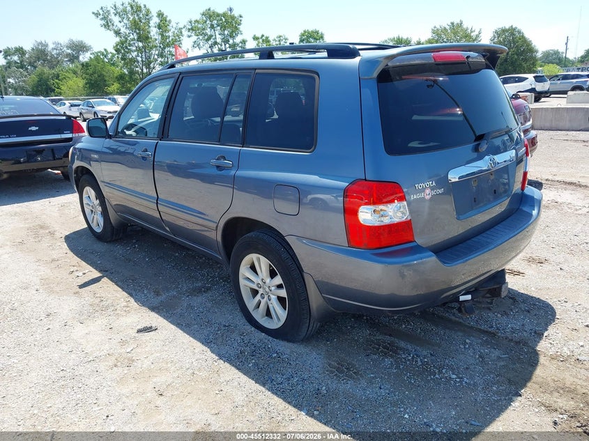 2006 Toyota Highlander hybrid VIN JTEDW21A960012042 IAAI salvage auction — NORMAL WEAR, Clear (Illinois), sold $400 on 2026-07-21 (photo 3)