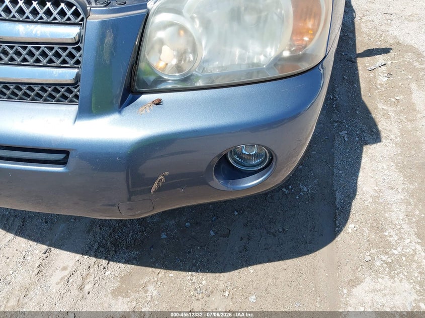 2006 Toyota Highlander hybrid VIN JTEDW21A960012042 IAAI salvage auction — NORMAL WEAR, Clear (Illinois), sold $400 on 2026-07-21 (photo 6)
