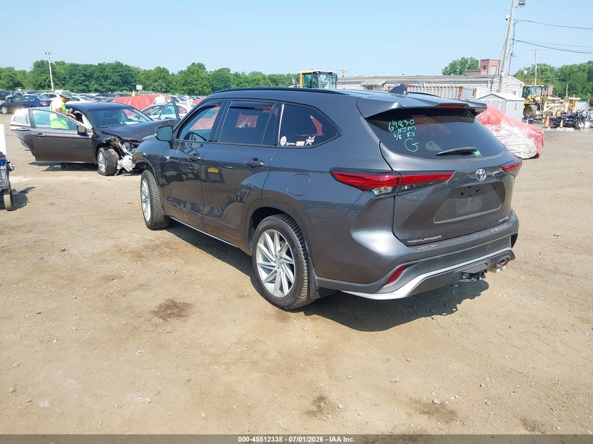 2022 Toyota Highlander VIN 5TDLZRBH0NS242348 IAAI salvage auction — FRONT END, Salvage (Idaho), sold $13,000 on 2026-07-22 (photo 3)