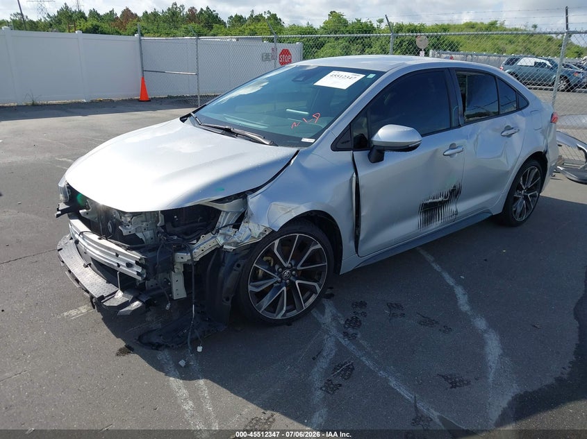 2022 Toyota Corolla VIN JTDS4MCE3N3504365 IAAI salvage auction — FRONT END, Rebuildable (Florida), sold $3,150 on 2026-07-29 (photo 2)