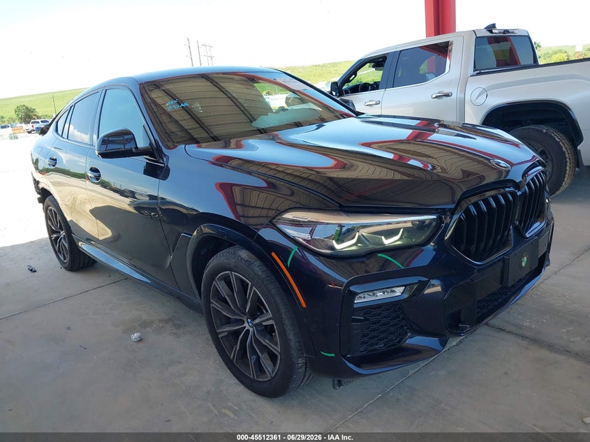2020 BMW X6 VIN 5UXCY6C0XL9C82685 IAAI salvage auction — LEFT REAR, Salvage Title, sold $26,250 on 2026-07-16 (photo 1)