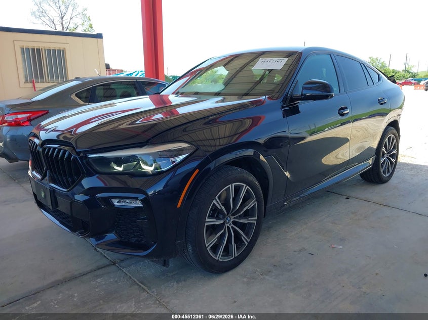 2020 BMW X6 VIN 5UXCY6C0XL9C82685 IAAI salvage auction — LEFT REAR, Salvage Title, sold $26,250 on 2026-07-16 (photo 2)