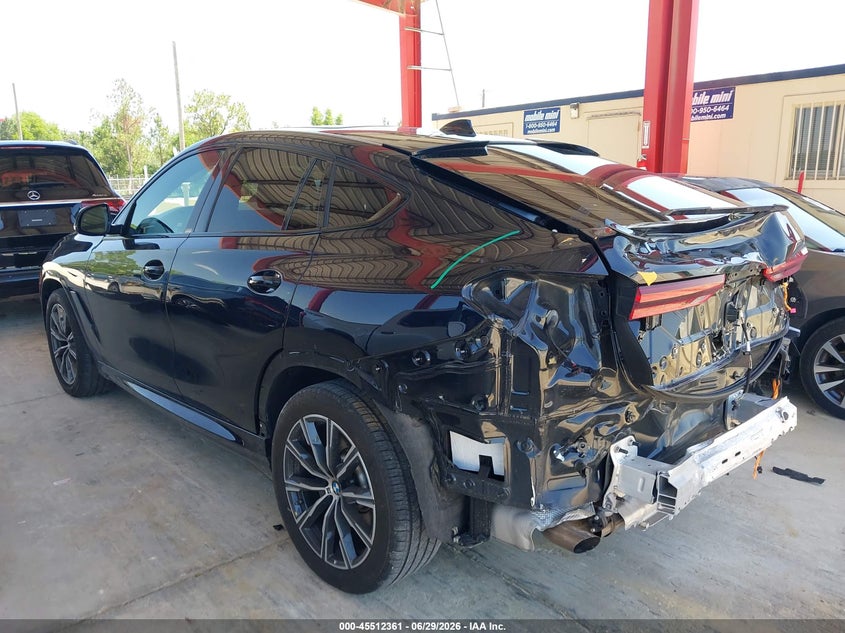 2020 BMW X6 VIN 5UXCY6C0XL9C82685 IAAI salvage auction — LEFT REAR, Salvage Title, sold $26,250 on 2026-07-16 (photo 3)