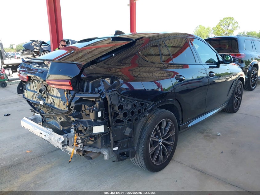 2020 BMW X6 VIN 5UXCY6C0XL9C82685 IAAI salvage auction — LEFT REAR, Salvage Title, sold $26,250 on 2026-07-16 (photo 4)