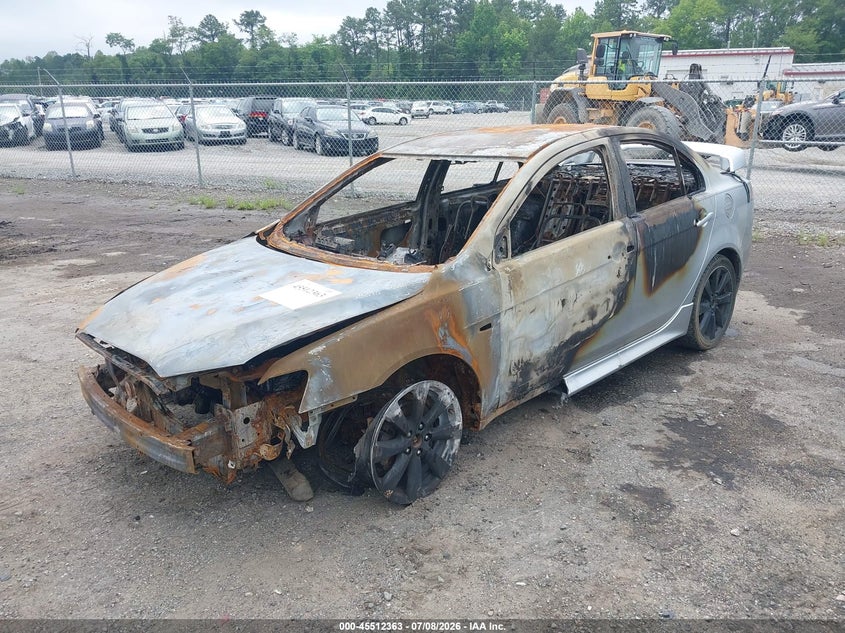 2013 Mitsubishi Lancer VIN JA32U8FW6DU001738 IAAI salvage auction — TOTAL BURN, Non-Repairable (Virginia), sold $25 on 2026-07-24 (photo 2)