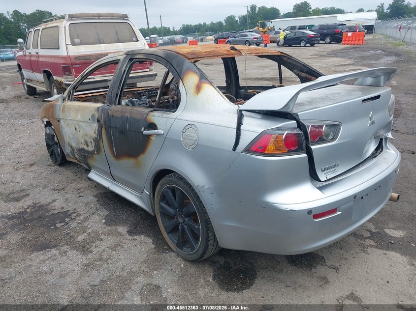 2013 Mitsubishi Lancer VIN JA32U8FW6DU001738 IAAI salvage auction — TOTAL BURN, Non-Repairable (Virginia), sold $25 on 2026-07-24 (photo 3)