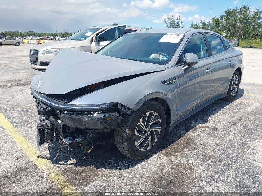 2026 Hyundai Sonata VIN KMHL24JJ7TA145908 IAAI salvage auction — FRONT END, Certificate Of Destruction (Florida), sold $5,400 on 2026-07-16 (photo 2)