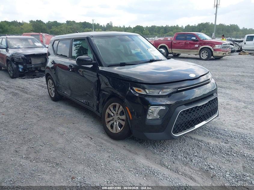 2020 Kia Soul VIN KNDJ23AU3L7704951 IAAI salvage auction — SIDE, Certificate Of Destruction (Florida), sold $2,100 on 2026-07-10 (photo 1)