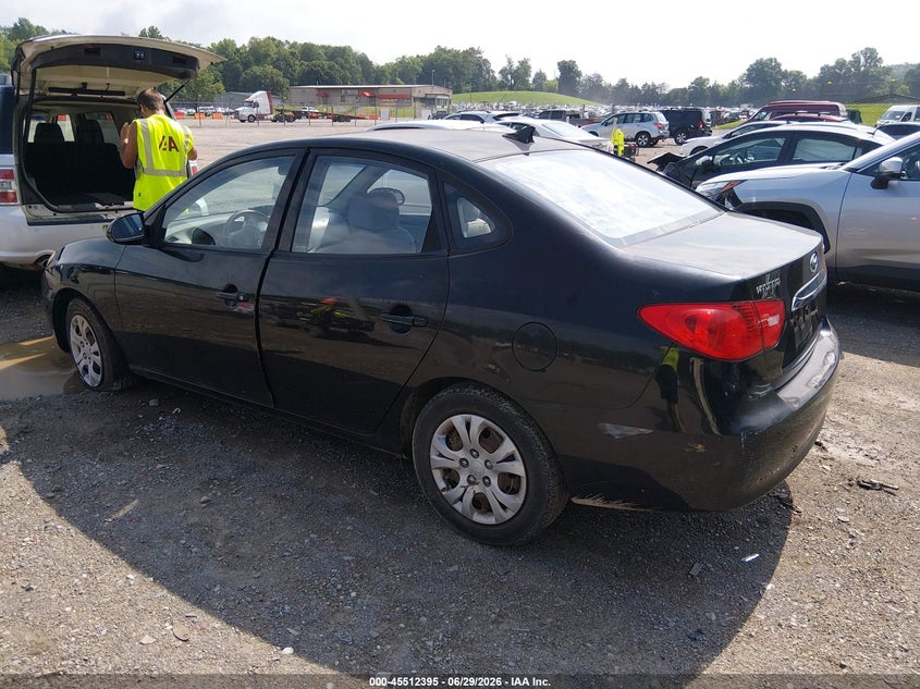 2010 Hyundai Elantra VIN KMHDU4AD3AU855361 IAAI salvage auction — NORMAL WEAR, Clear (Tennessee), sold $700 on 2026-07-22 (photo 3)