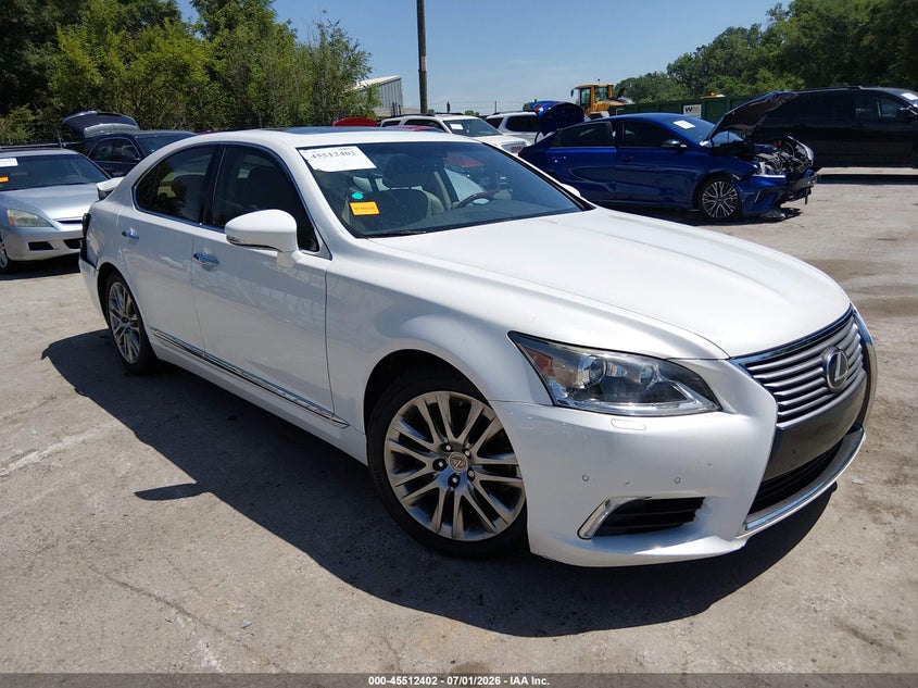 2014 Lexus Ls VIN JTHBL5EF4E5128003 IAAI salvage auction — REAR END, Salvage Title, sold $3,650 on 2026-07-25 (photo 1)