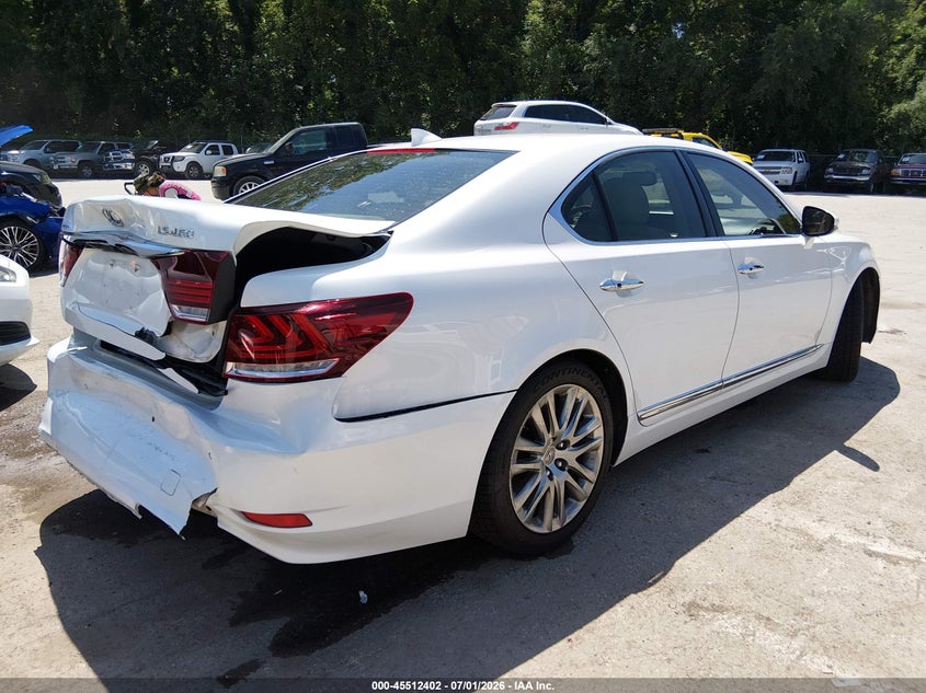 2014 Lexus Ls VIN JTHBL5EF4E5128003 IAAI salvage auction — REAR END, Salvage Title, sold $3,650 on 2026-07-25 (photo 4)