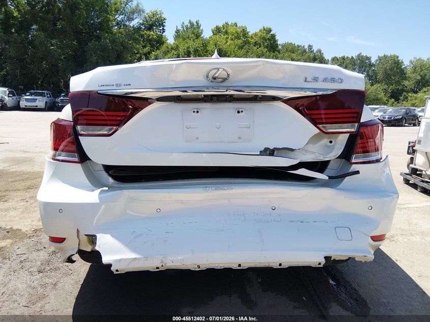 2014 Lexus Ls VIN JTHBL5EF4E5128003 IAAI salvage auction — REAR END, Salvage Title, sold $3,650 on 2026-07-25 (photo 6)