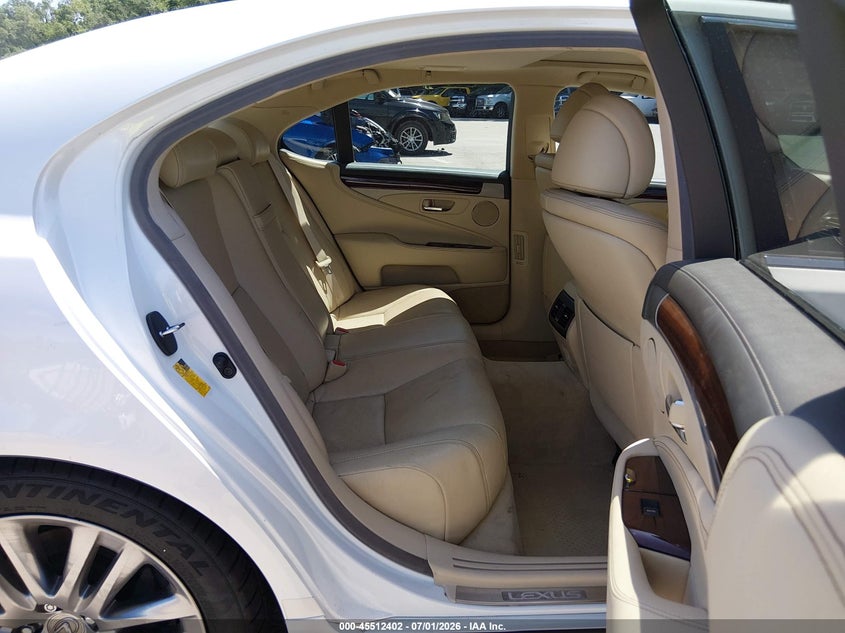 2014 Lexus Ls VIN JTHBL5EF4E5128003 IAAI salvage auction — REAR END, Salvage Title, sold $3,650 on 2026-07-25 (photo 8)
