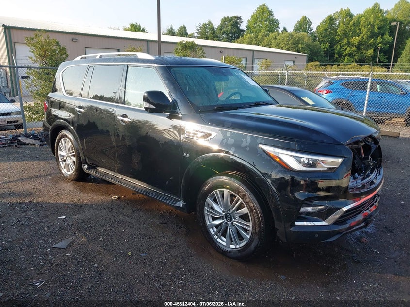 2019 Infiniti Qx80 VIN JN8AZ2NE1K9234709 IAAI salvage auction — FRONT END, Salvage Title, sold $5,800 on 2026-08-21 (photo 1)