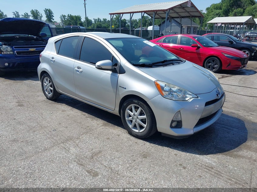 2012 Toyota Prius c VIN JTDKDTB37C1510964 IAAI salvage auction — LEFT REAR, Salvage - Greater Than 75% (Maryland), sold $975 on 2026-07-23 (photo 1)