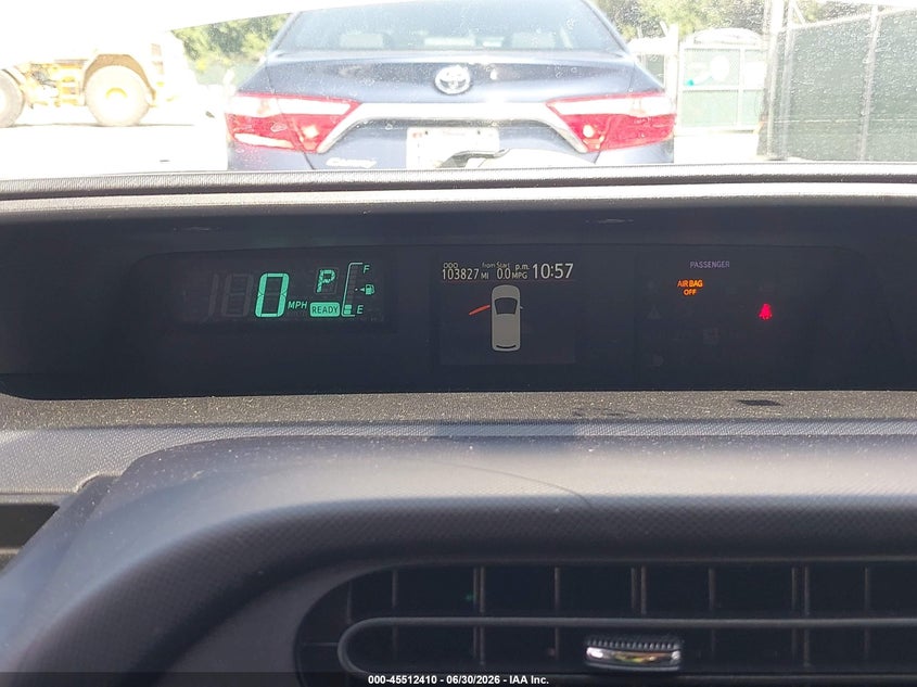 2012 Toyota Prius c VIN JTDKDTB37C1510964 IAAI salvage auction — LEFT REAR, Salvage - Greater Than 75% (Maryland), sold $975 on 2026-07-23 (photo 7)