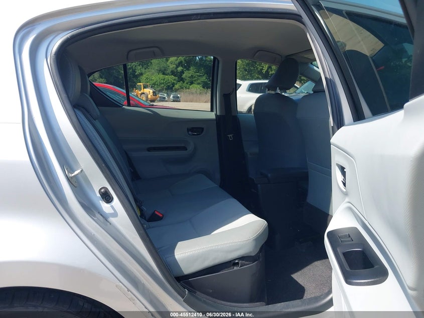 2012 Toyota Prius c VIN JTDKDTB37C1510964 IAAI salvage auction — LEFT REAR, Salvage - Greater Than 75% (Maryland), sold $975 on 2026-07-23 (photo 8)