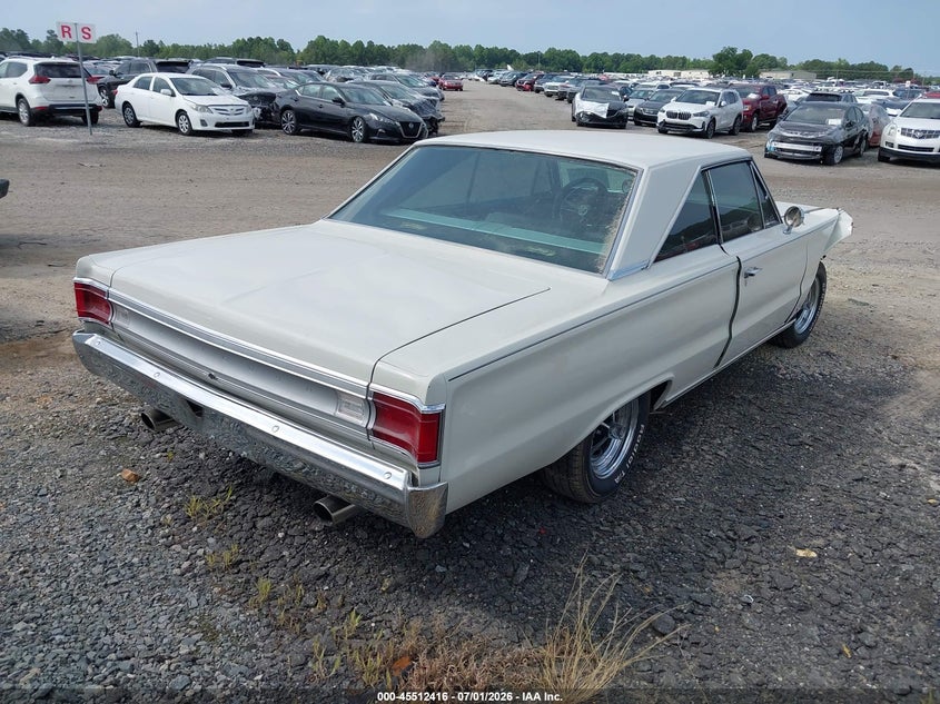 1967 Plymouth Other VIN 0000RH23F77223831 IAAI salvage auction — RIGHT FRONT, Salvage (North Carolina), sold $9,100 on 2026-07-22 (photo 4)