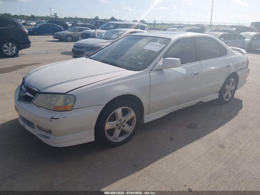2003 Acura Tl VIN 19UUA56803A015574 IAAI salvage auction — FRONT & REAR, Original (Texas), sold $225 on 2026-07-10 (photo 2)
