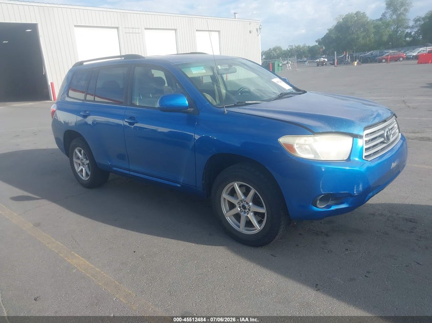2008 Toyota Highlander VIN JTEES41A482052659 IAAI salvage auction — NORMAL WEAR, Clear (Utah), sold $825 on 2026-07-09 (photo 1)