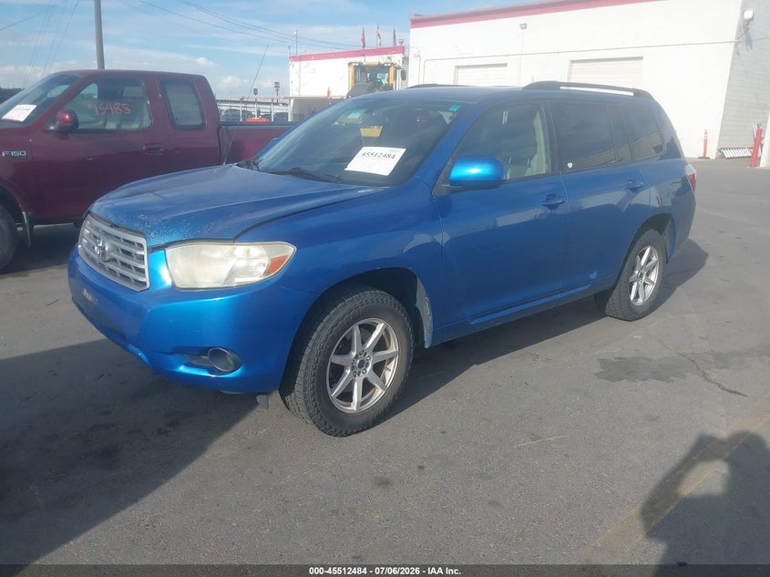 2008 Toyota Highlander VIN JTEES41A482052659 IAAI salvage auction — NORMAL WEAR, Clear (Utah), sold $825 on 2026-07-09 (photo 2)