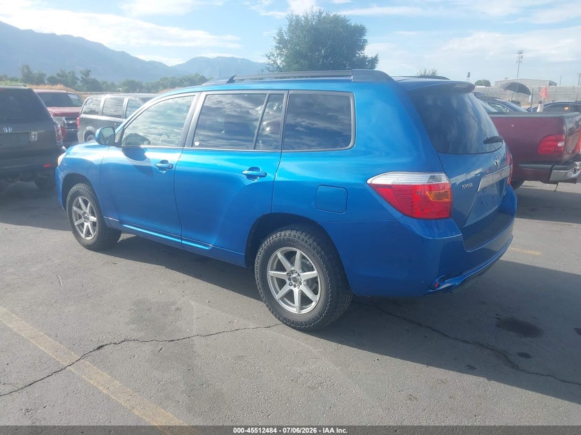 2008 Toyota Highlander VIN JTEES41A482052659 IAAI salvage auction — NORMAL WEAR, Clear (Utah), sold $825 on 2026-07-09 (photo 3)