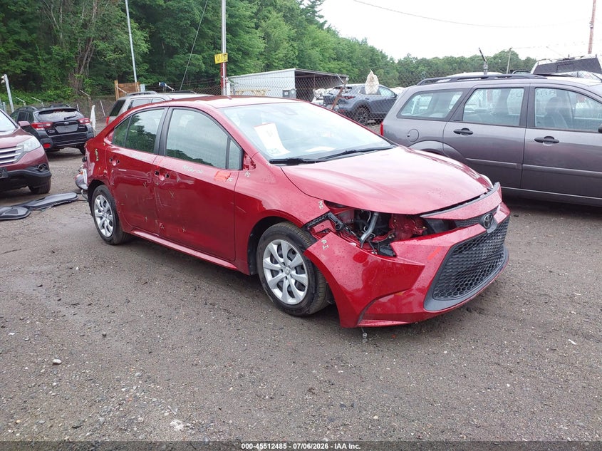 2022 Toyota Corolla VIN JTDEPMAE8NJ193650 IAAI salvage auction — SIDE, Salvage (Massachusetts), sold $3,550 on 2026-07-23 (photo 1)