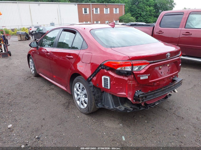 2022 Toyota Corolla VIN JTDEPMAE8NJ193650 IAAI salvage auction — SIDE, Salvage (Massachusetts), sold $3,550 on 2026-07-23 (photo 3)