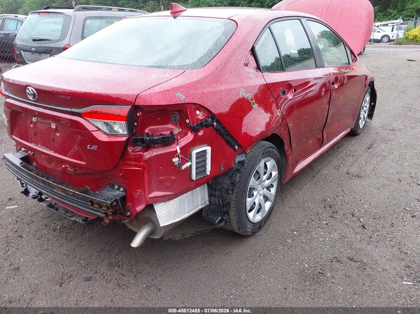 2022 Toyota Corolla VIN JTDEPMAE8NJ193650 IAAI salvage auction — SIDE, Salvage (Massachusetts), sold $3,550 on 2026-07-23 (photo 6)