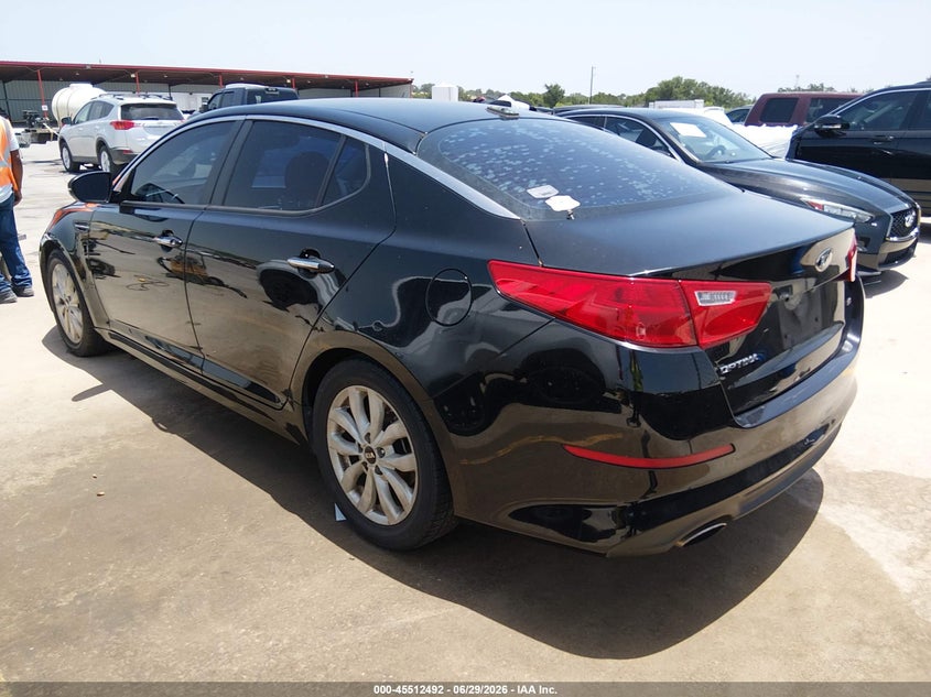 2015 Kia Optima VIN KNAGM4A70F5634679 IAAI salvage auction — NORMAL WEAR, Clear (Texas), sold $625 on 2026-07-16 (photo 3)