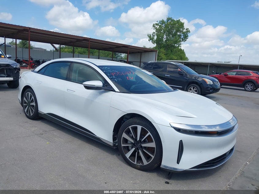 2025 Lucid Air VIN 50EA1TEA9SA017571 — IAAI salvage auction photo