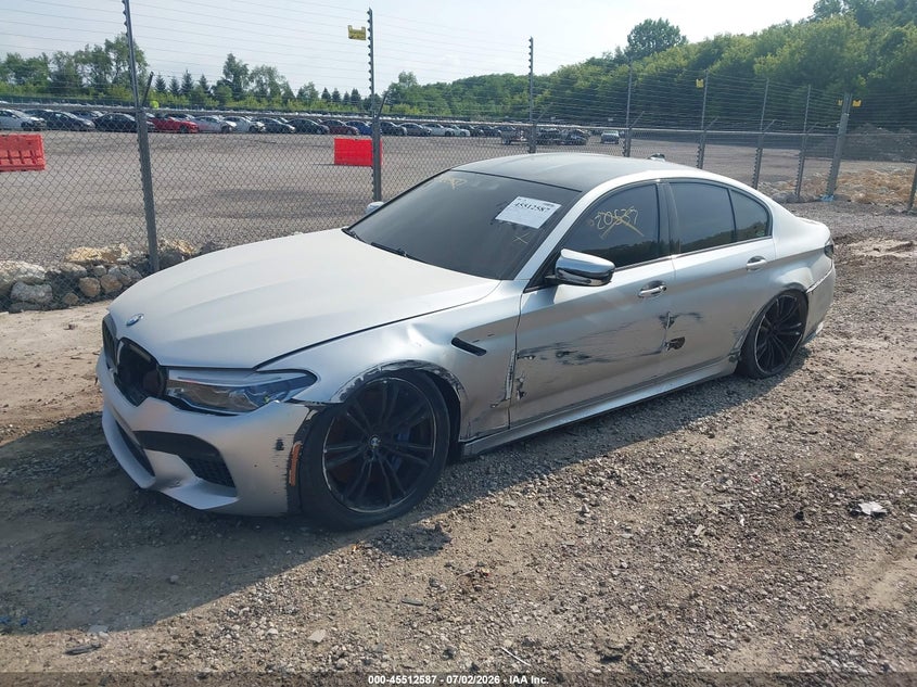 2019 BMW M5 VIN WBSJF0C56KB448186 IAAI salvage auction — LEFT SIDE, Salvage (Illinois), sold $17,500 on 2026-07-29 (photo 2)