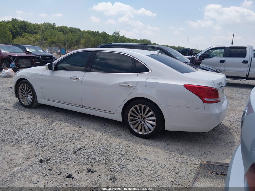 2014 Hyundai Equus VIN KMHGH4JHXEU077392 IAAI salvage auction — NORMAL WEAR, Salvage Title, sold $425 on 2026-07-29 (photo 3)