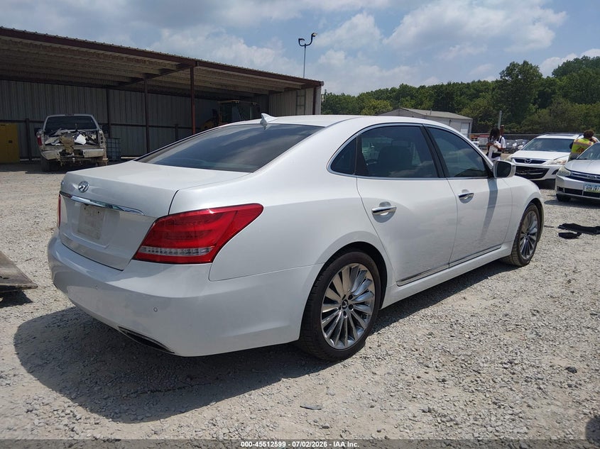 2014 Hyundai Equus VIN KMHGH4JHXEU077392 IAAI salvage auction — NORMAL WEAR, Salvage Title, sold $425 on 2026-07-29 (photo 4)