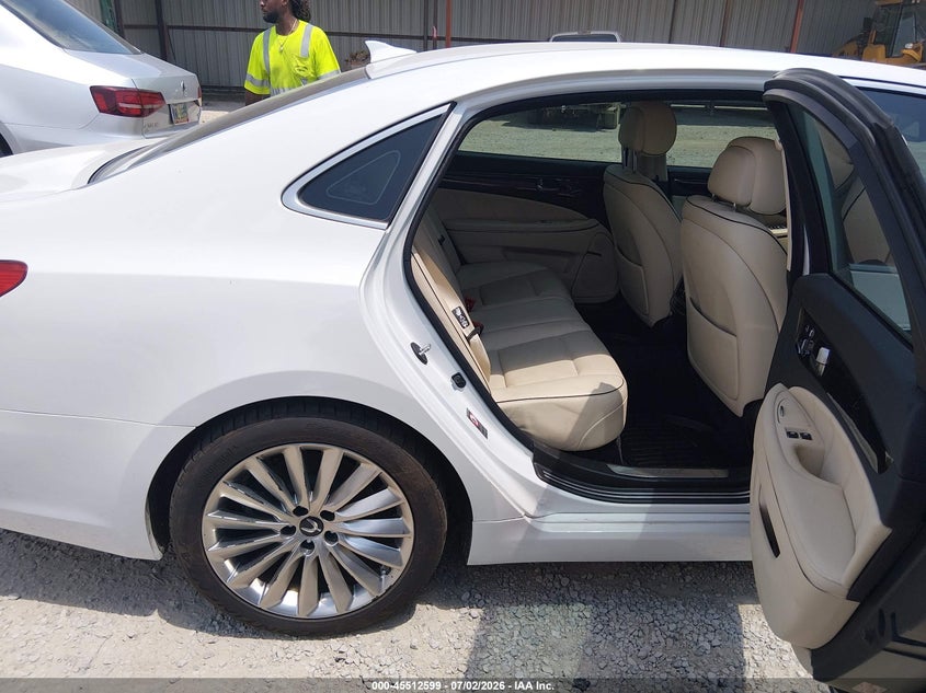 2014 Hyundai Equus VIN KMHGH4JHXEU077392 IAAI salvage auction — NORMAL WEAR, Salvage Title, sold $425 on 2026-07-29 (photo 8)
